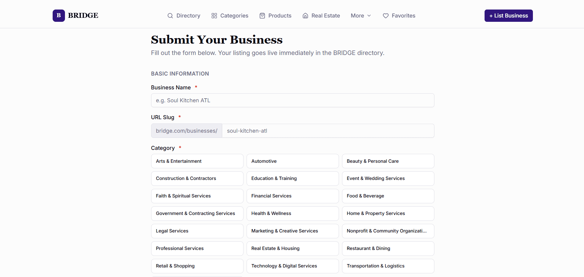 B.R.I.D.G.E. Directory screenshot 5
